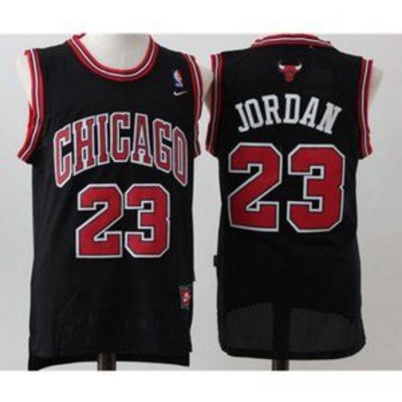 bulls 23 black jersey